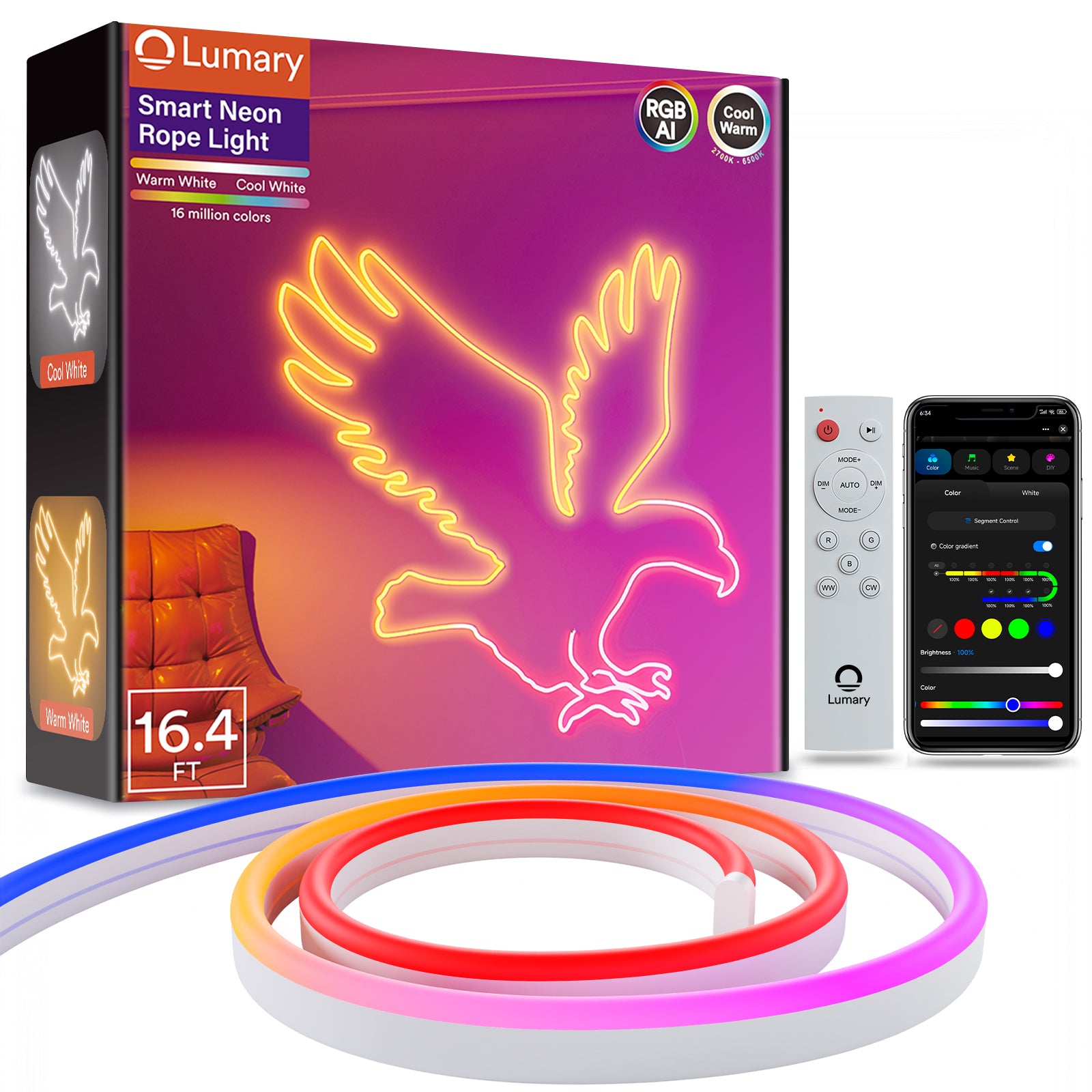 Lumary Smart Indoor Neon Rope Lights