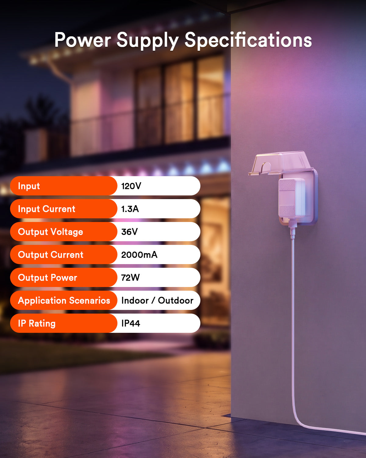 Lumary Permanent Outdoor Lights 3 Power Supply