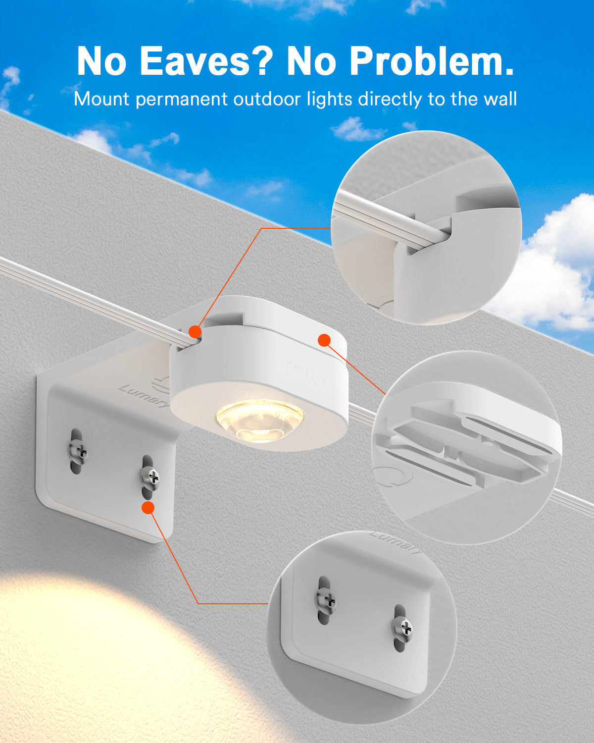 Lumary Permanent Outdoor Lights Supporting Frame