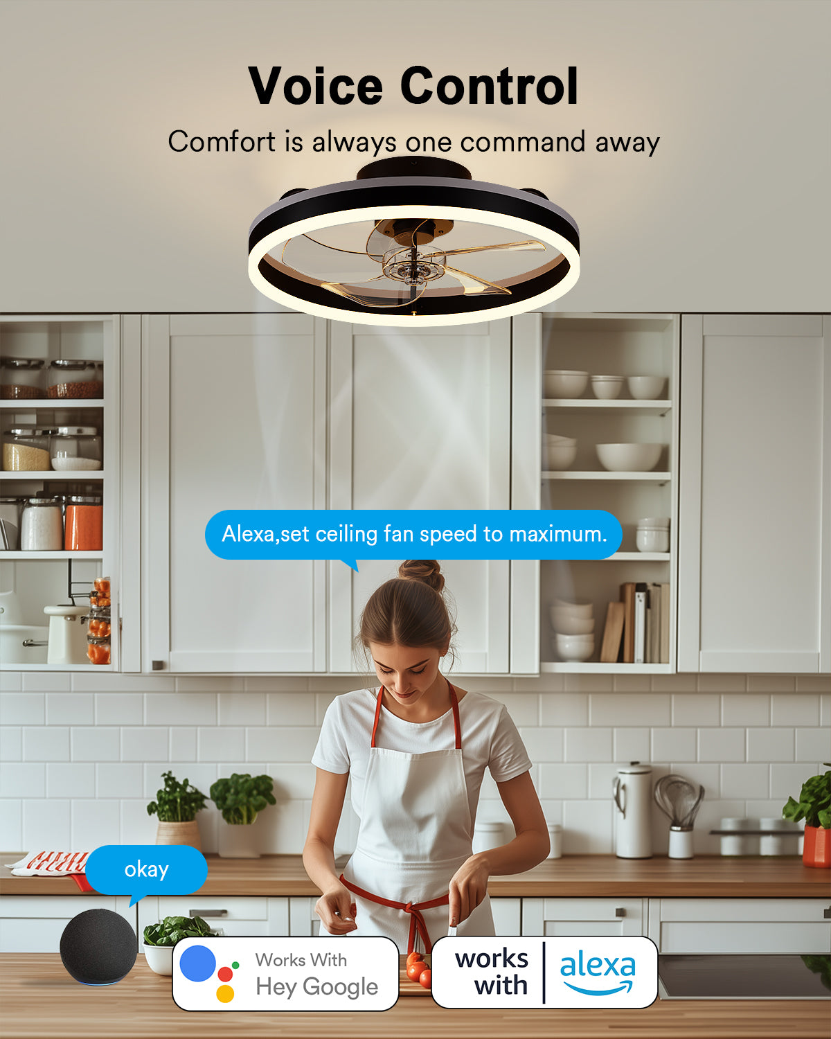 Lumary Smart Ceiling Fans with Lights