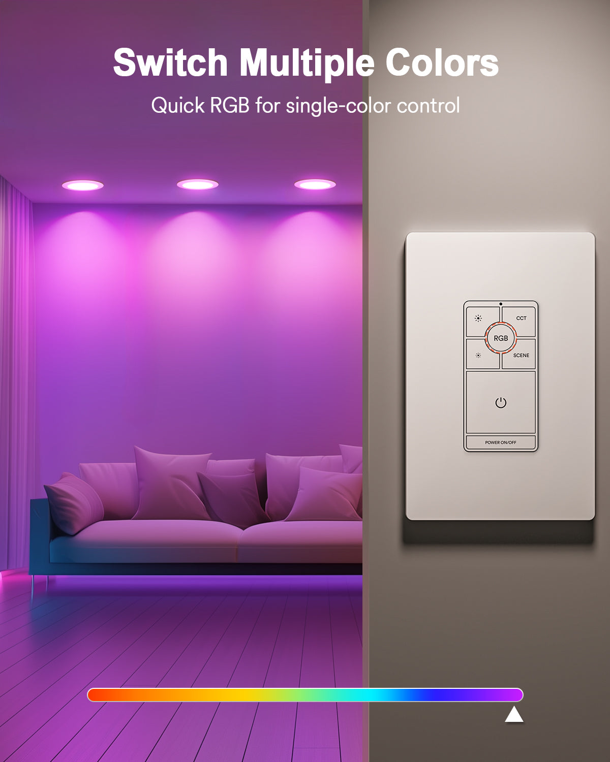 Lumary 5/6 Inch Smart Led Disk Light Pro Dimmer Light Switch