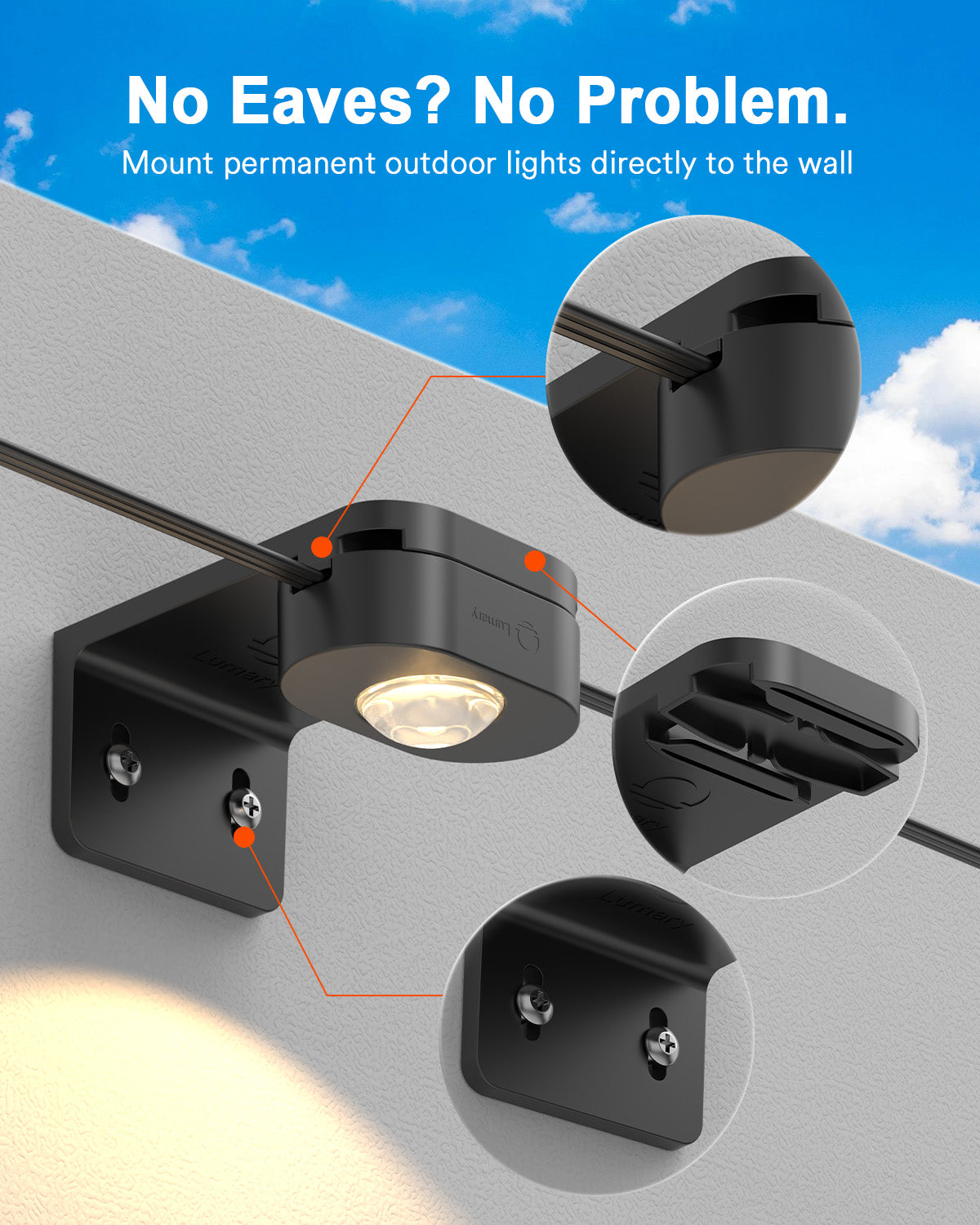 Lumary Permanent Outdoor Lights Supporting Frame
