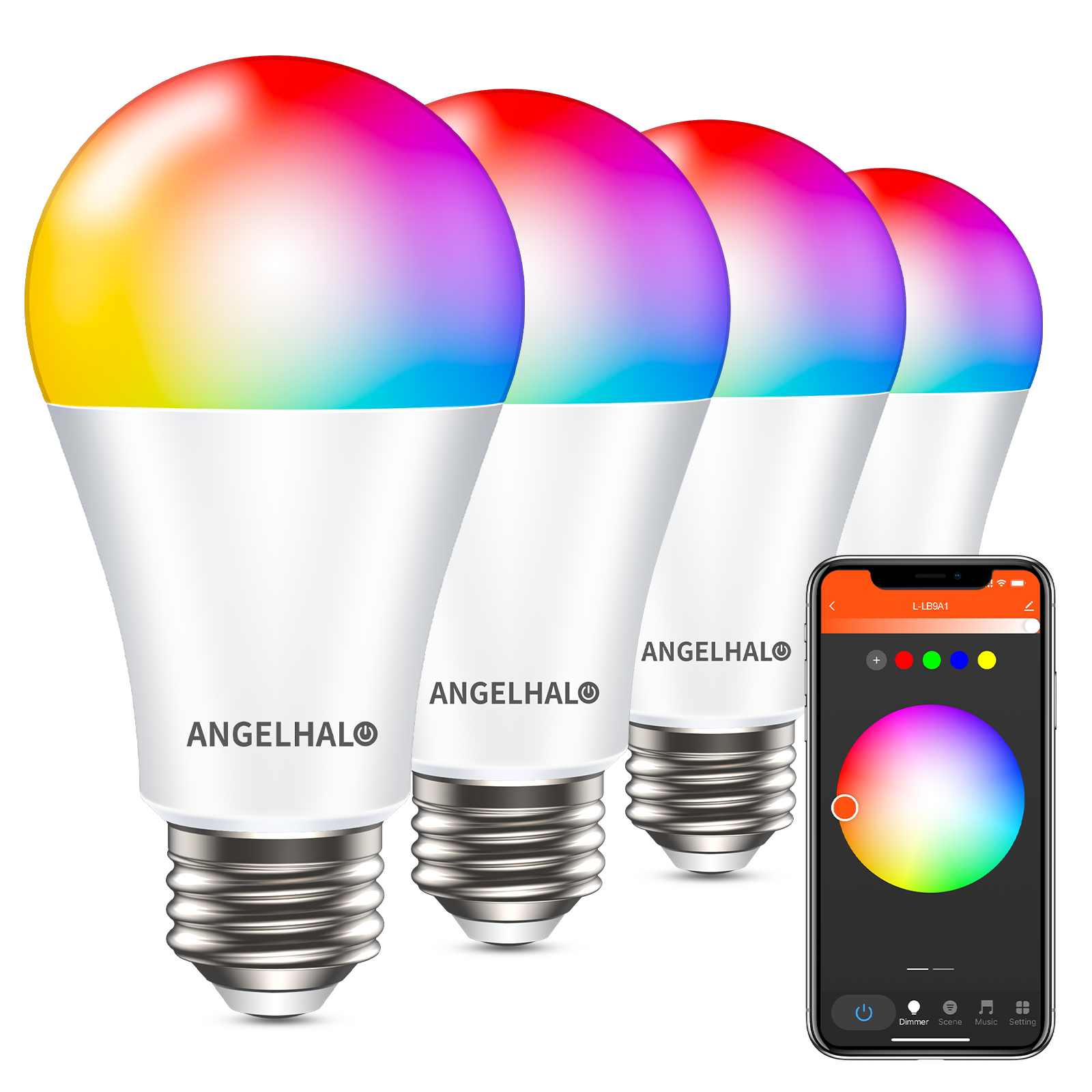 Smart Light Bulbs 4PCS