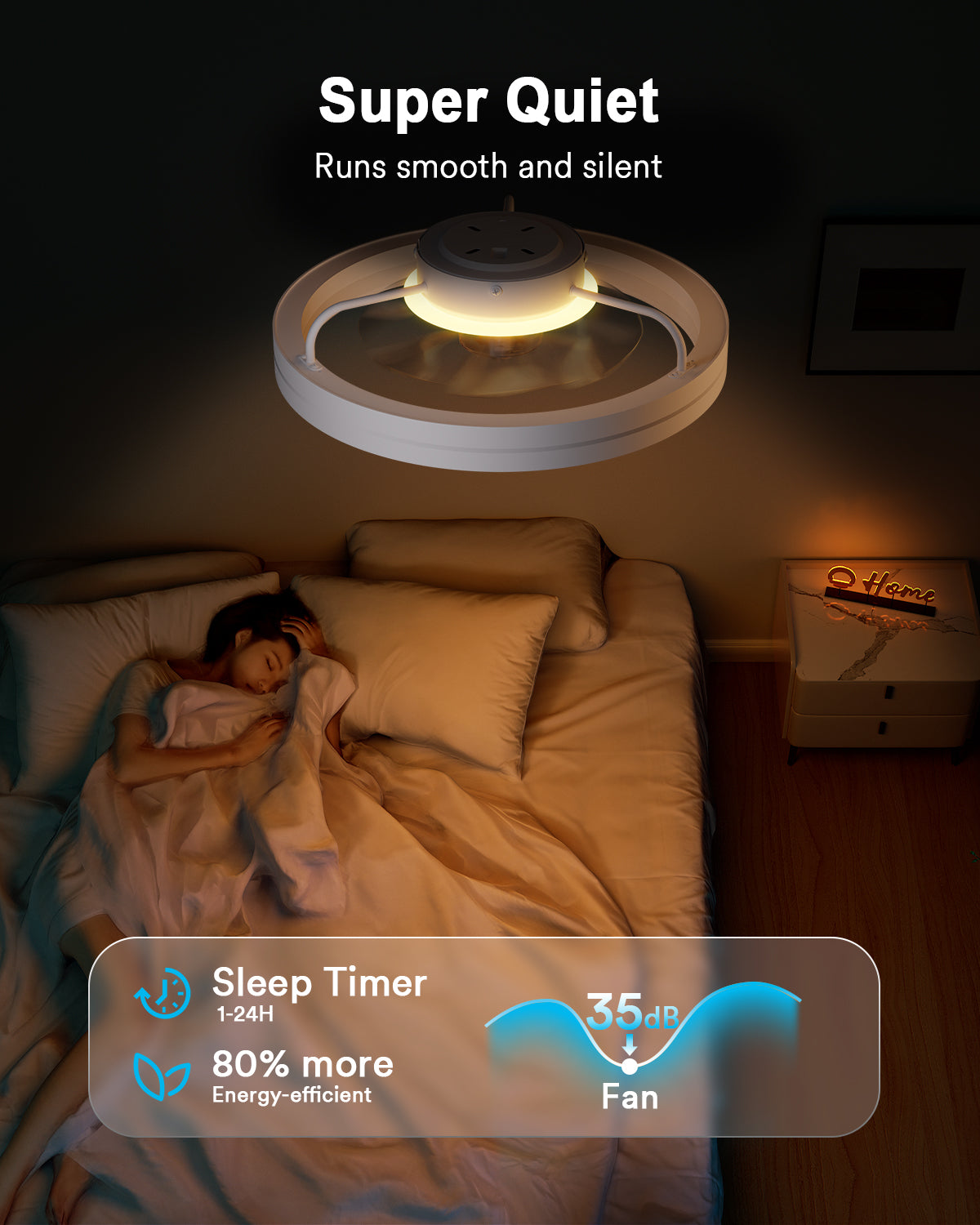 Lumary Smart LED  Fan with Night Light