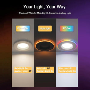 Lumary Smart RGBAI Can Light with Gradient Accent Night Light 4 inch 9W 780lm - Image 3