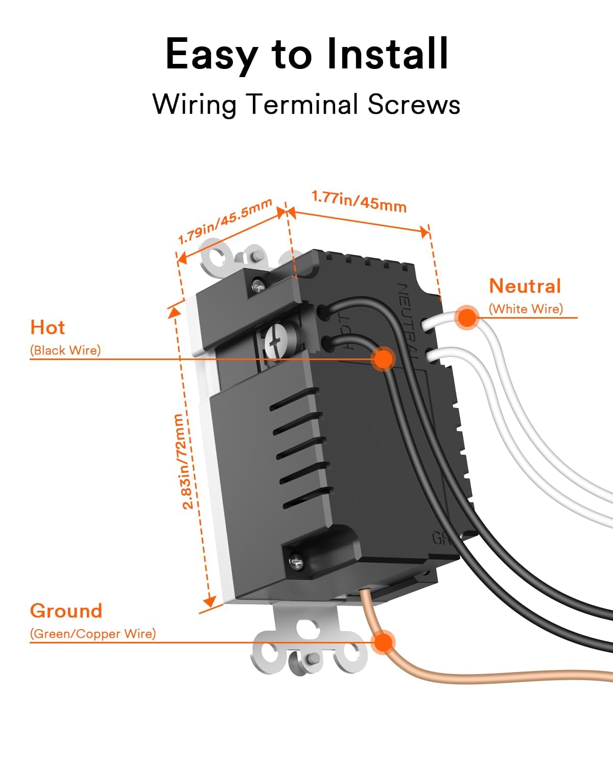 Lumary Smart Outlet USB with Type A and Type C Port in Wall Wi-Fi Socket 4 PCS