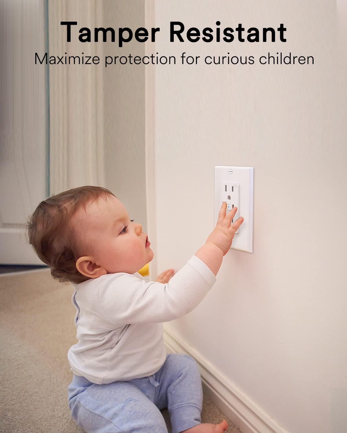 Lumary Smart Outlet USB with Type A and Type C Port in Wall Wi-Fi Socket 4 PCS