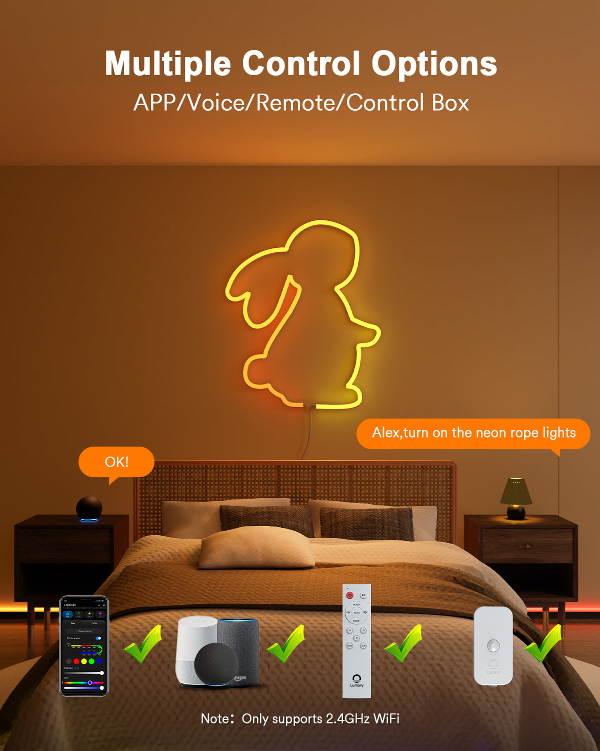 Lumary Smart Indoor Neon Rope Lights