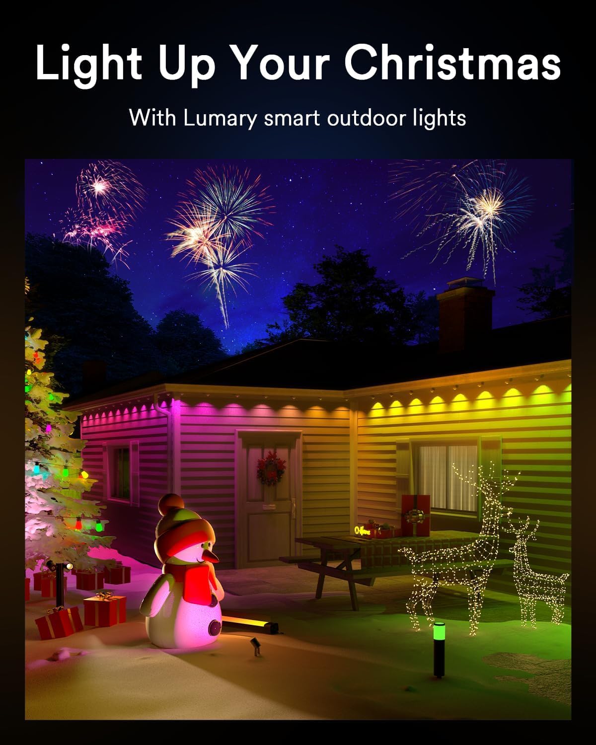 Lumary Smart LED Outdoor Landscape Lights RGBAI Outdoor Spotlight (2*6 Pack)