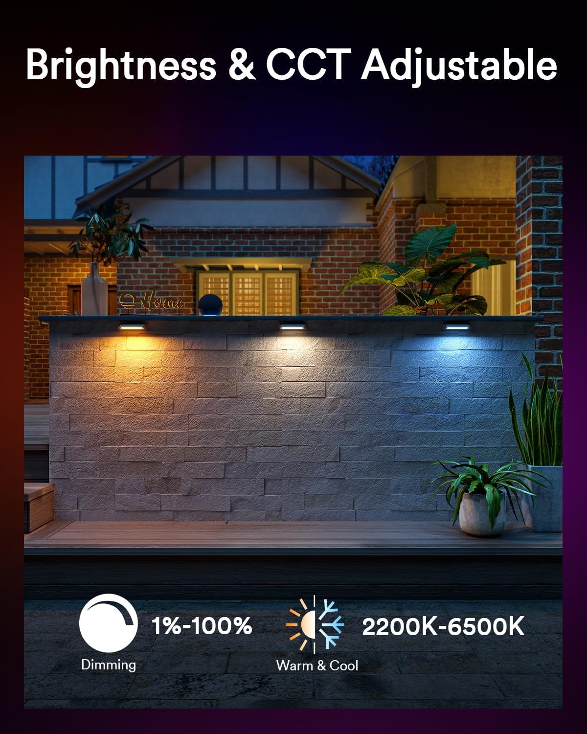 Lumary Smart Retaining Wall Light (8Pack)