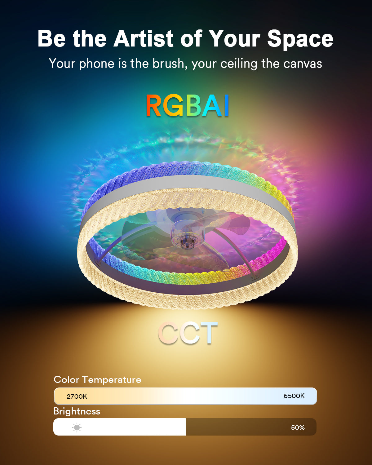 Lumary Smart Ceiling Fans with Lights G1