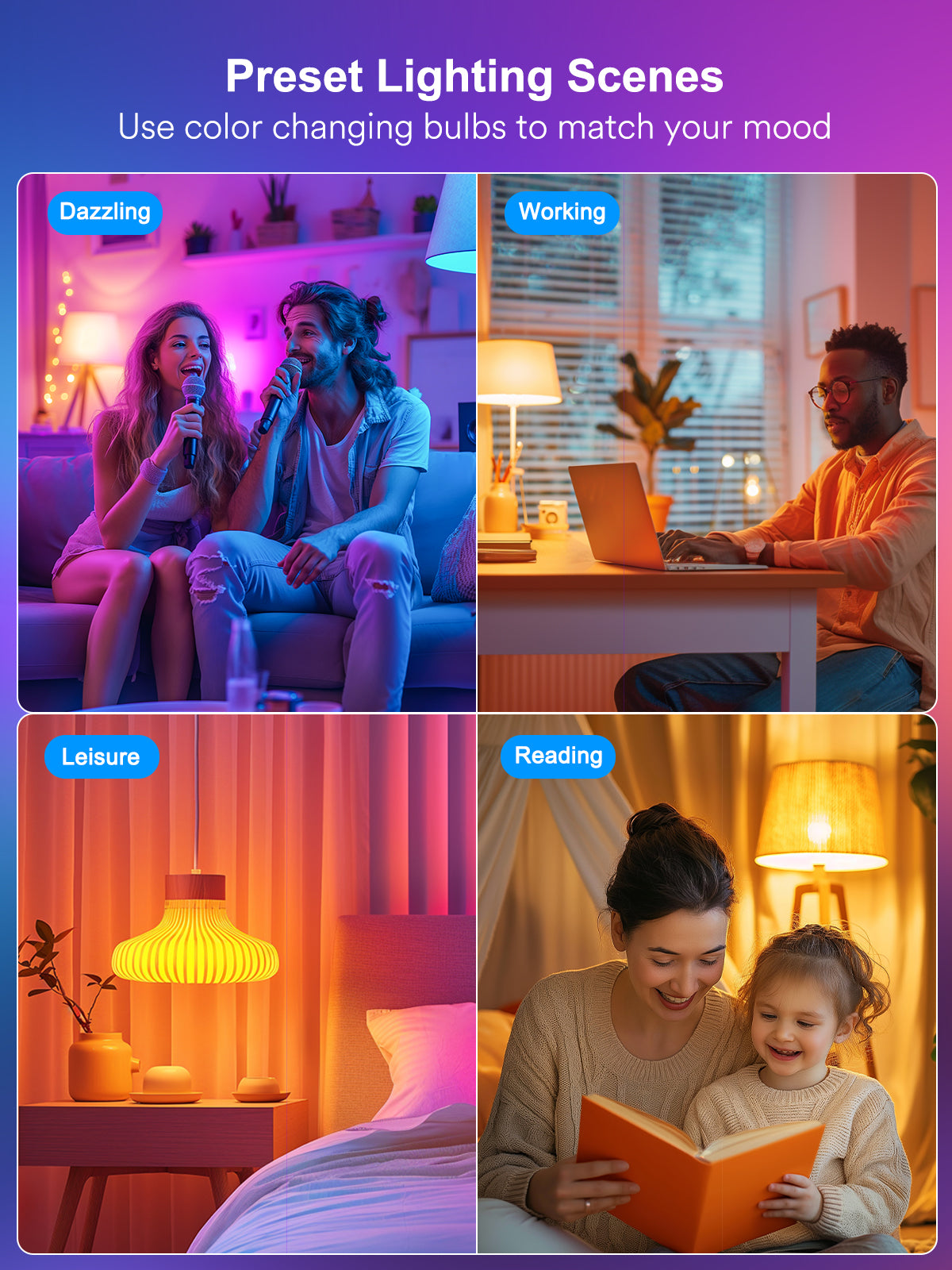 ANGELHALO Smart Light Bulbs