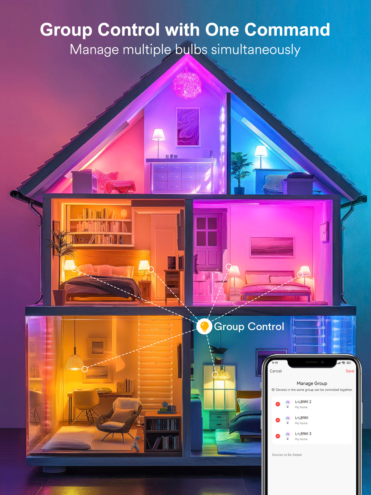 ANGELHALO Smart Light Bulbs