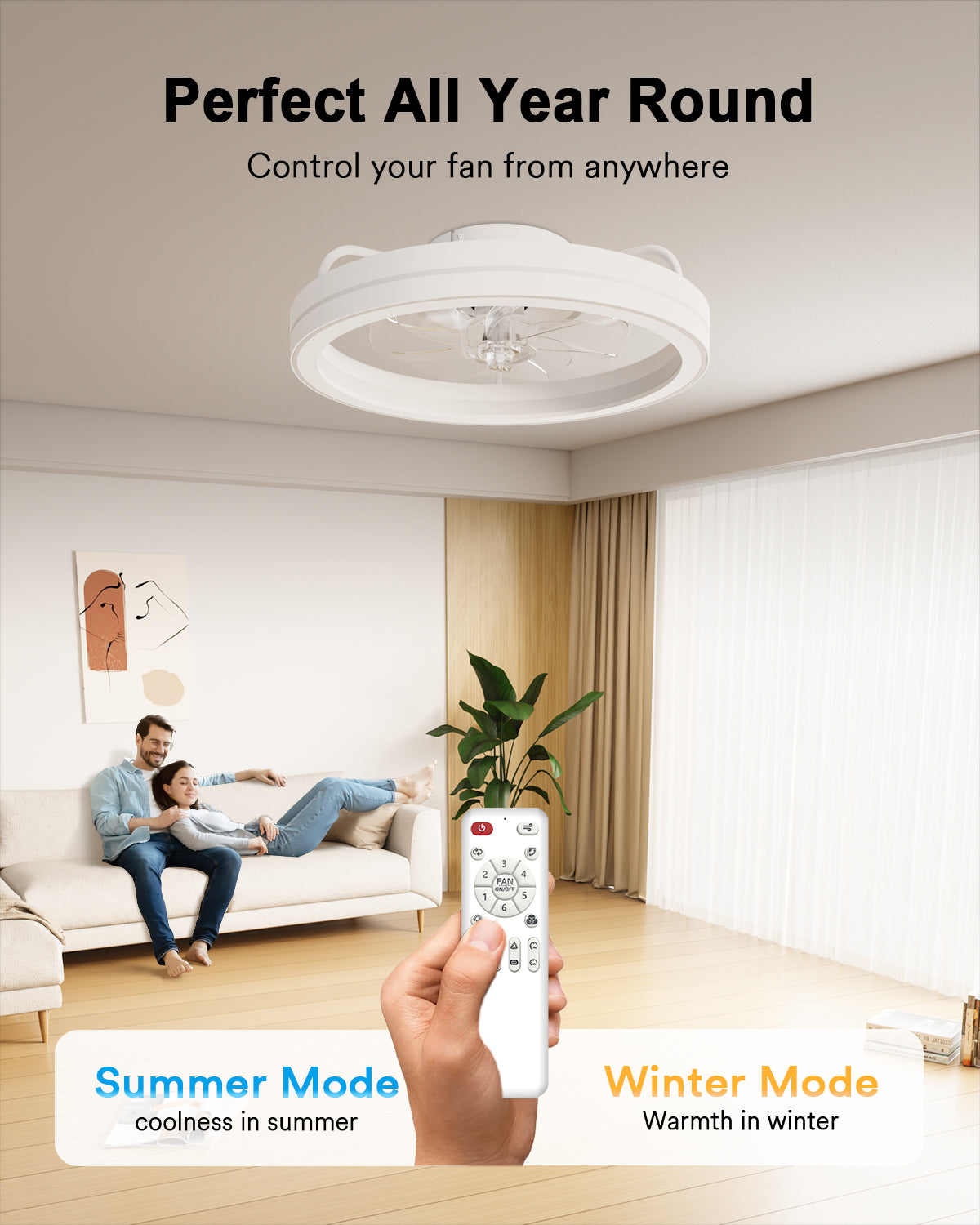Lumary Smart LED  Fan with Night Light