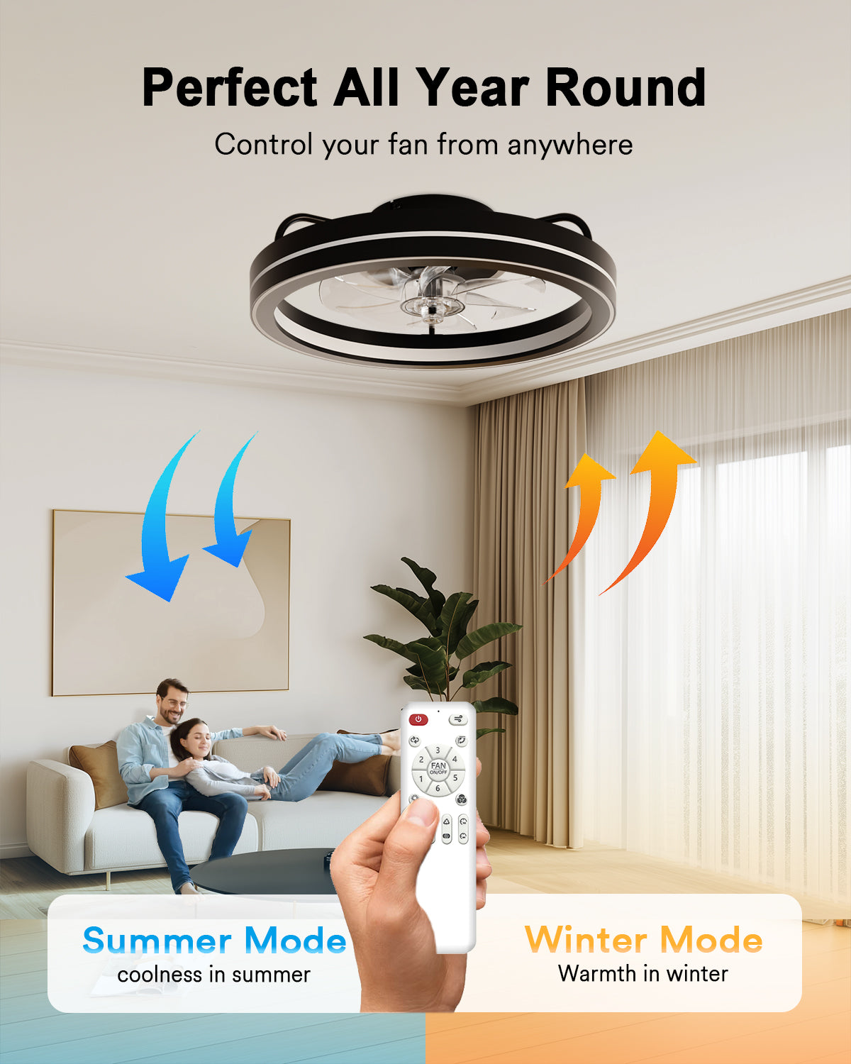 Lumary Smart LED  Fan with Night Light