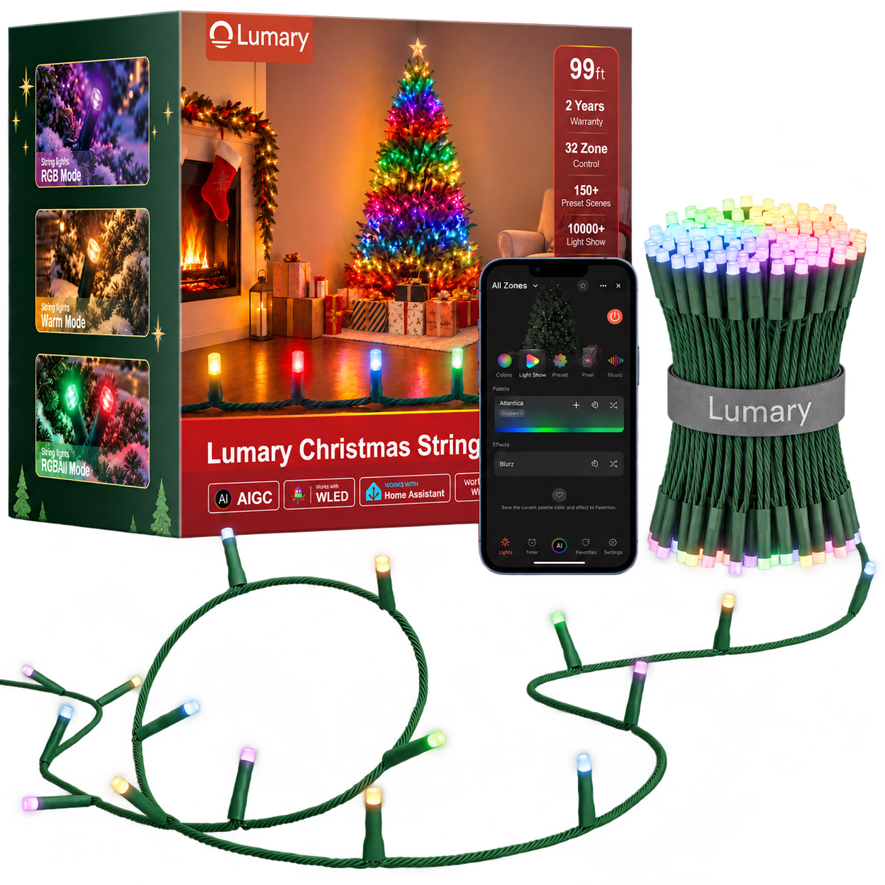 Lumary Smart Christmas String Lights