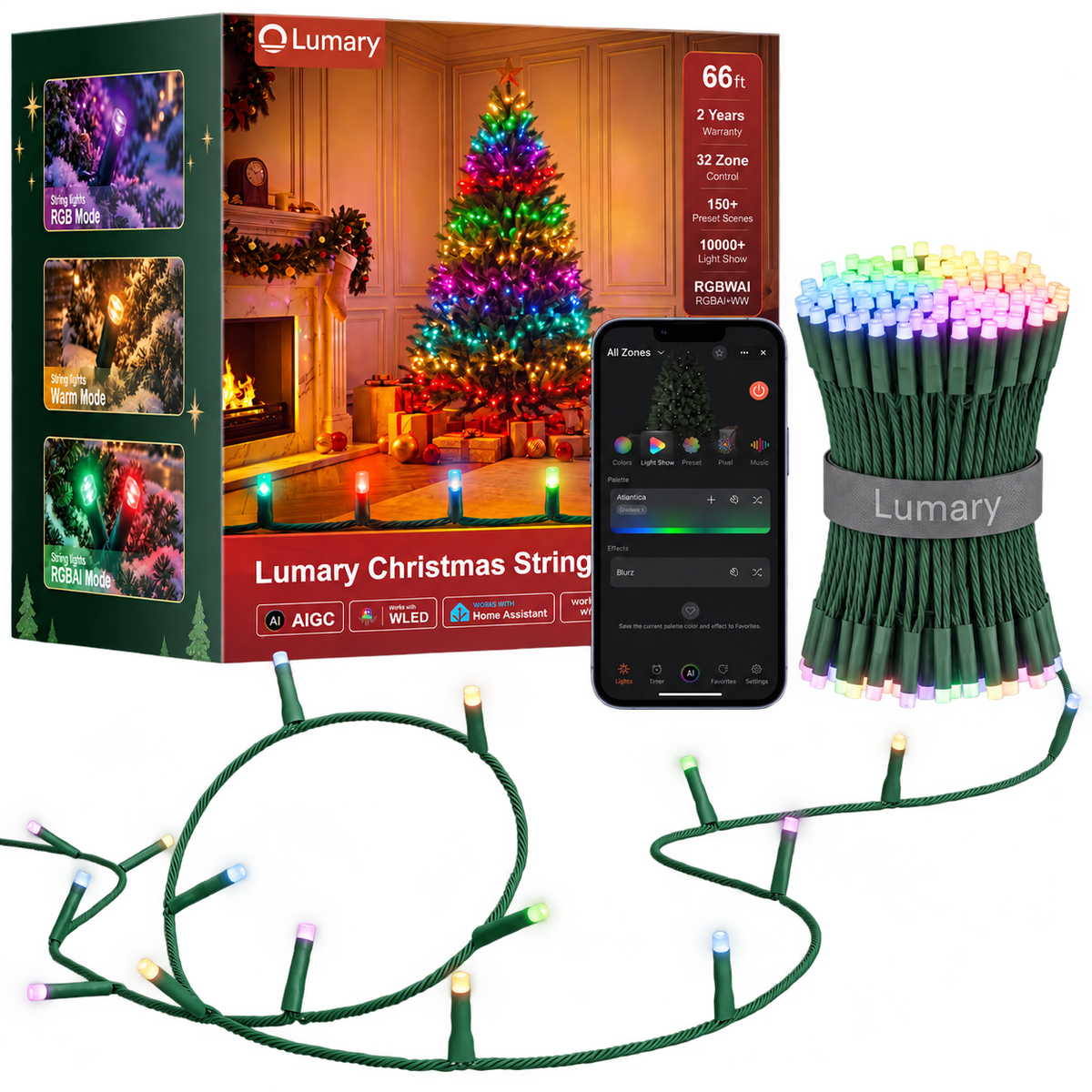 Lumary Smart Christmas String Lights