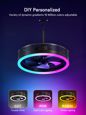Lumary Smart Outdoor Caged Ceiling Fan with Light Pro - Image 2