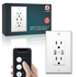 Lumary Smart Wi-Fi Outlet with 2 USB ports, controlled via smartphone app.