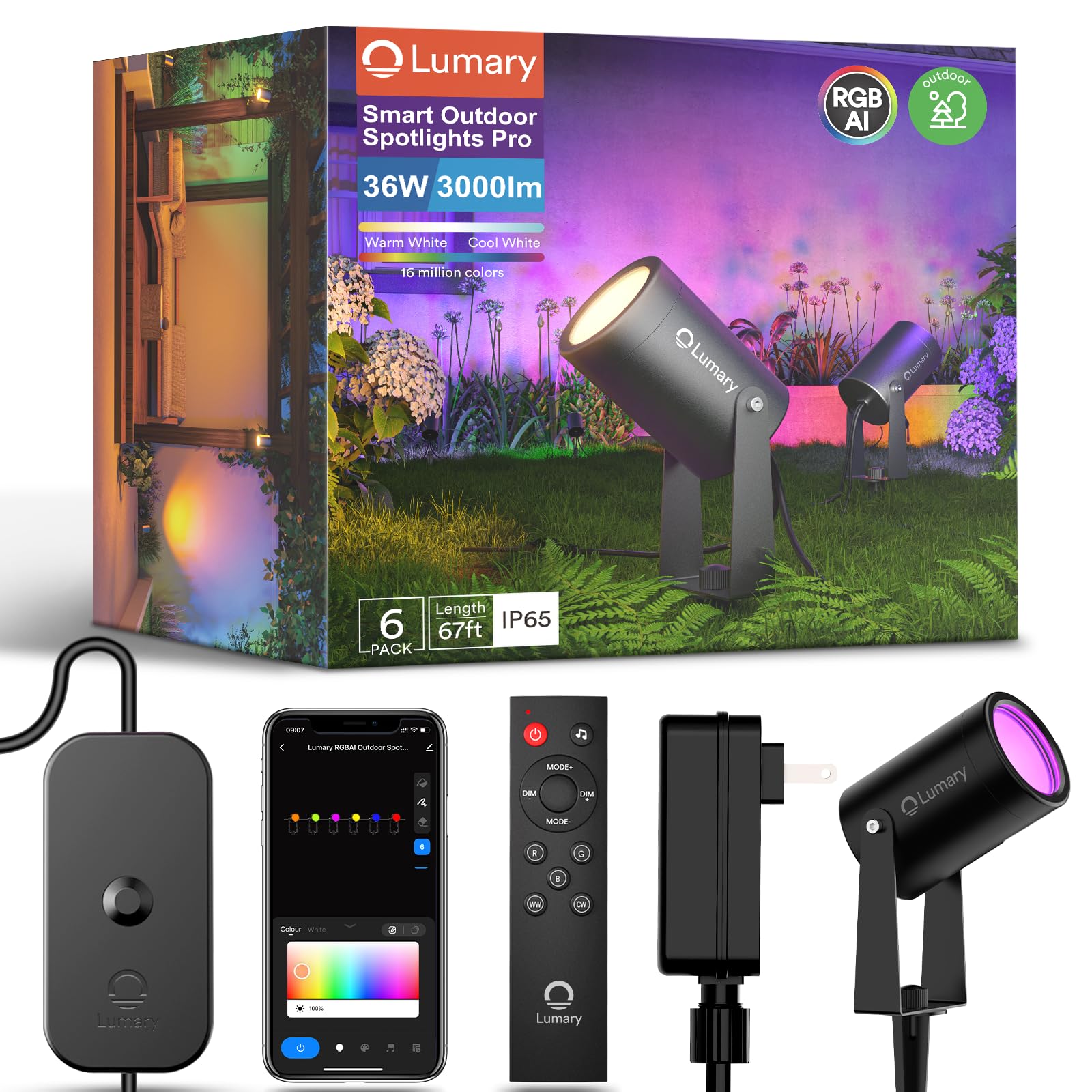 Lumary Smart RGBAI Landscape Lights Pro