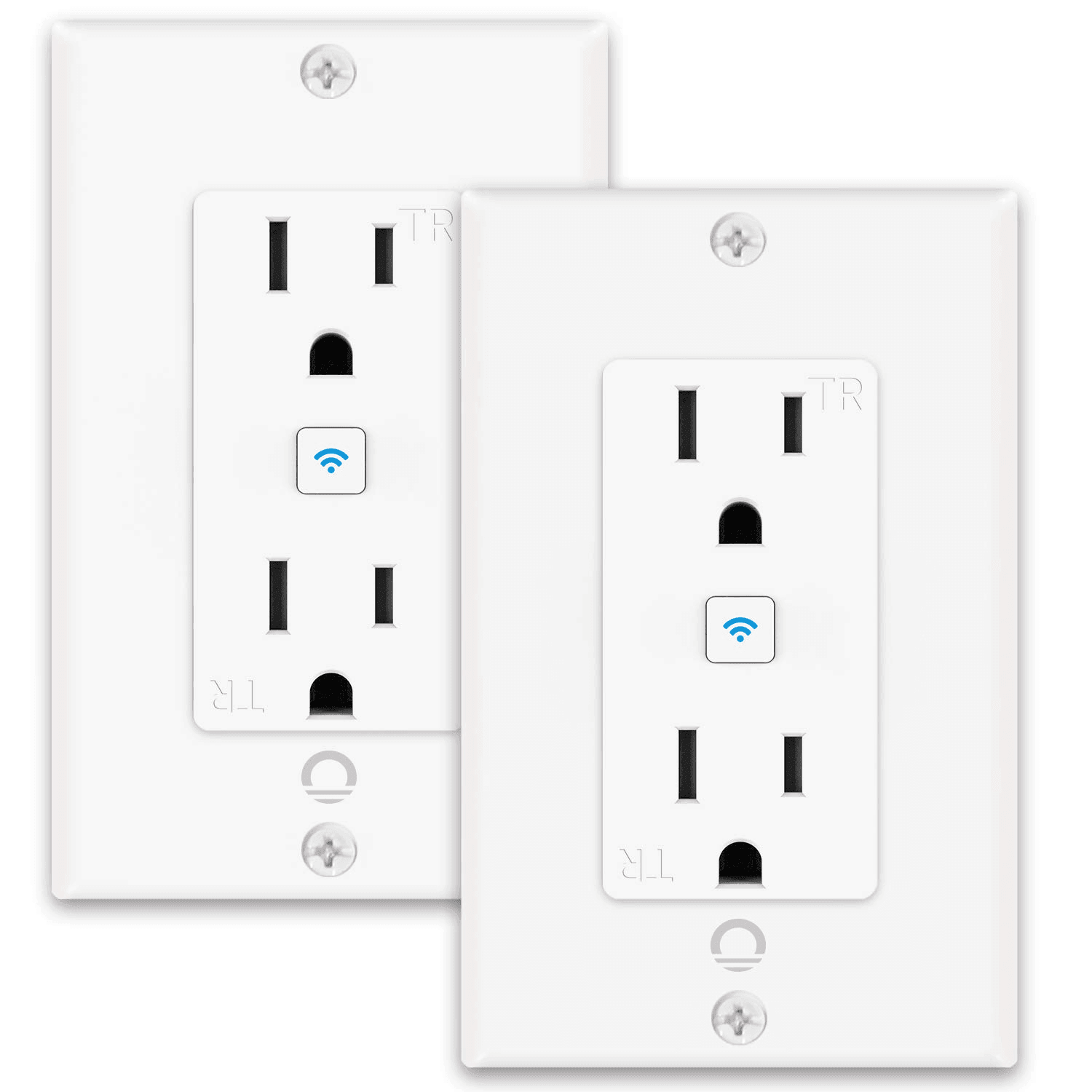 Lumary Smart Wi-Fi Outlet in Wall Plug Works with Alexa & Google Assistant 2PCS